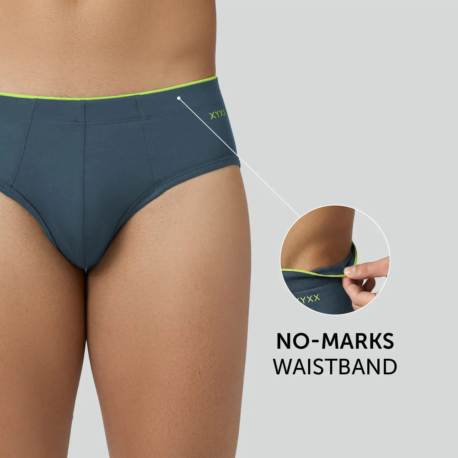Uno Modal Briefs - Steel Blue - Image 4
