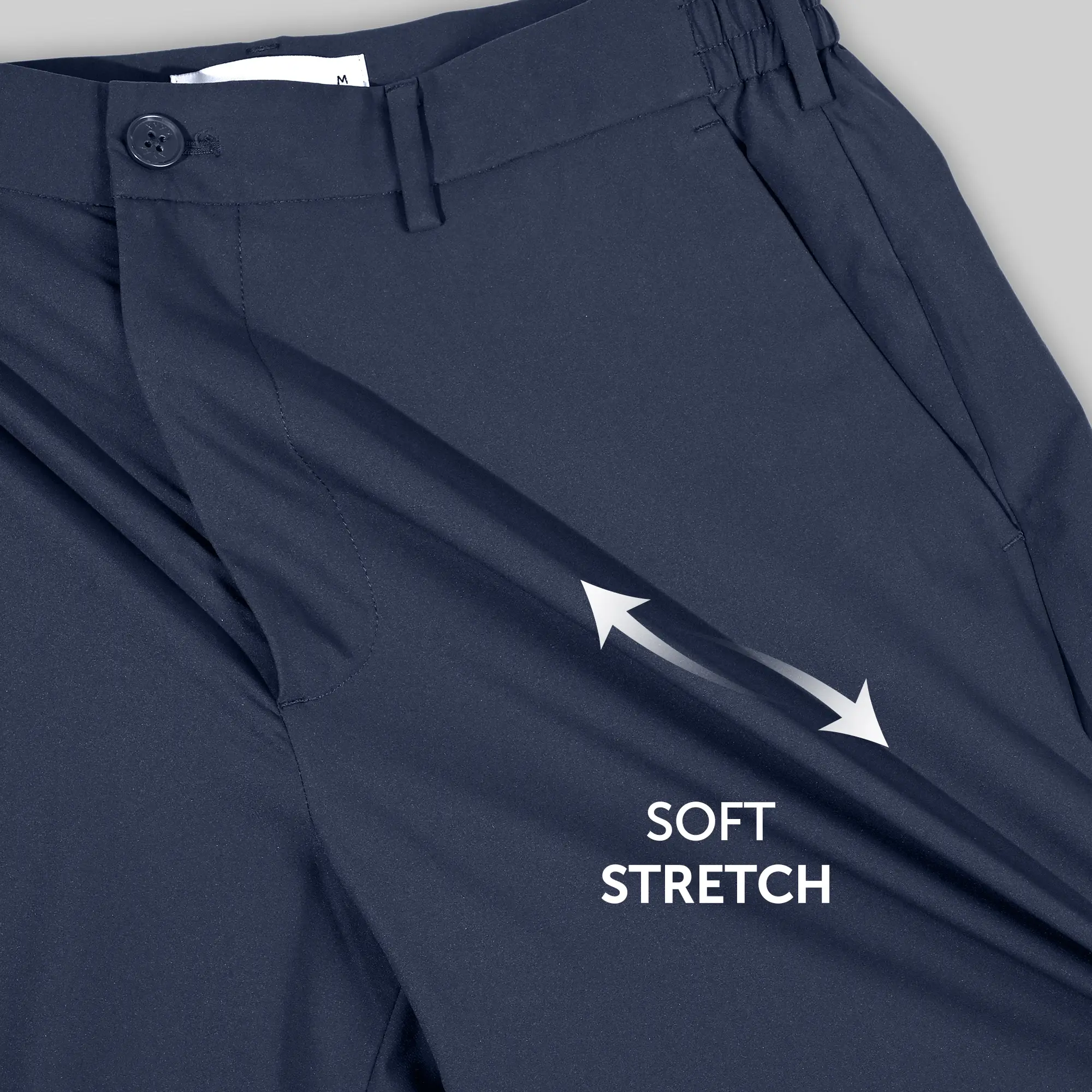 VELOCITY: Soft Stretch Pants - Straight Fit Midnight Blue - Image 4
