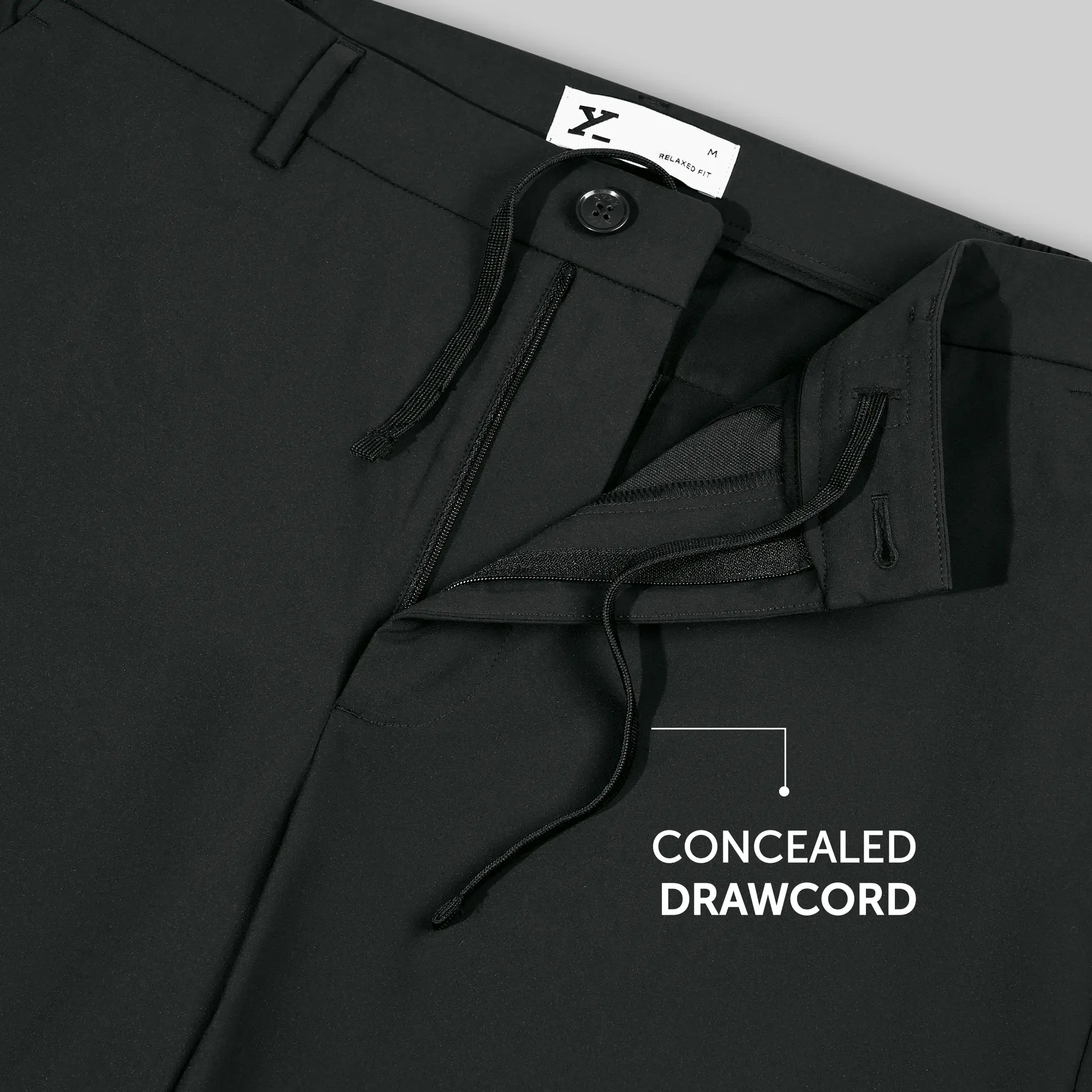 VELOCITY: Soft Stretch Pants - Straight Fit Pitch Black - Image 3