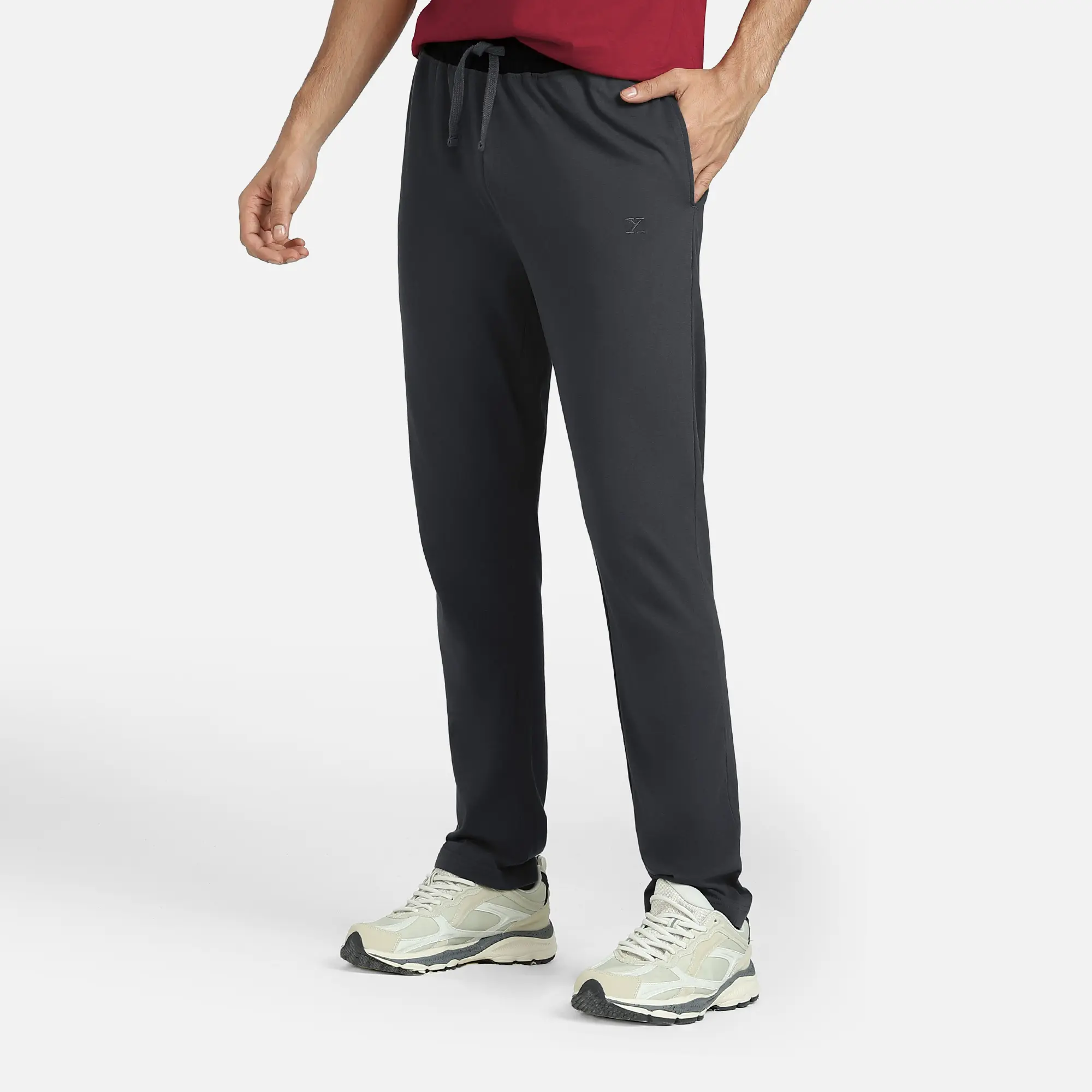 Nova Cotton Rich Track Pants Anchor Grey - Image 2