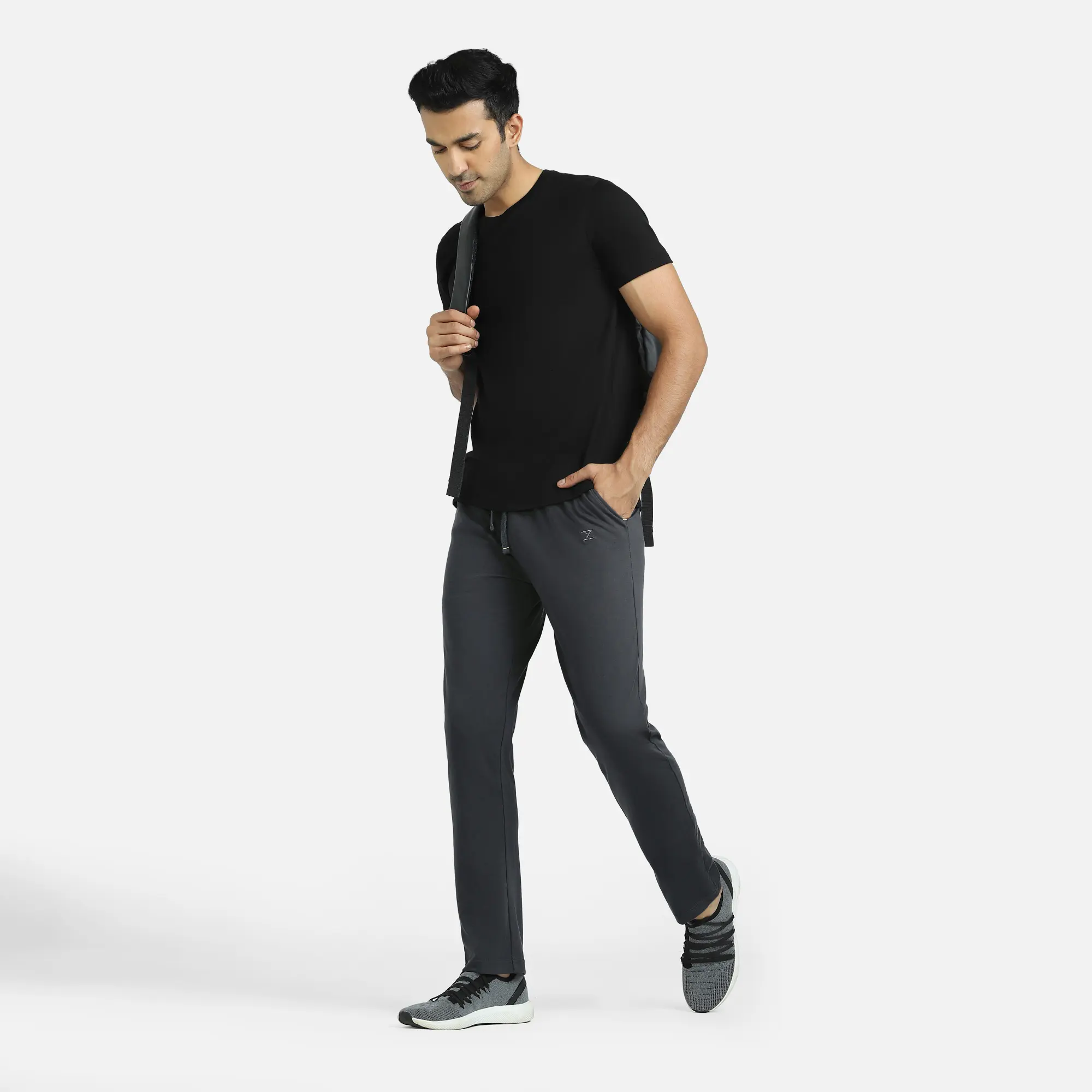 Pace Cotton Rich Track Pants Anchor Grey - Image 4