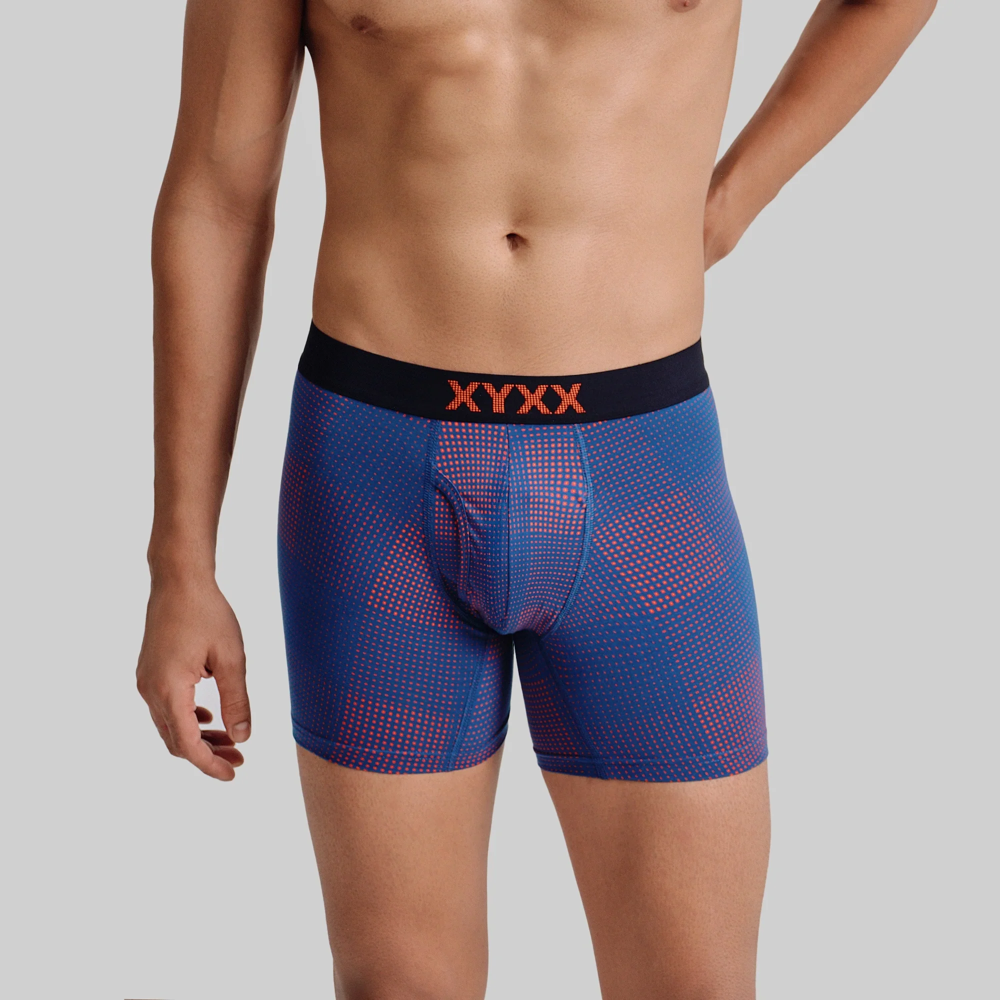 Quad Cotton Boxer Briefs - Sunset Blue