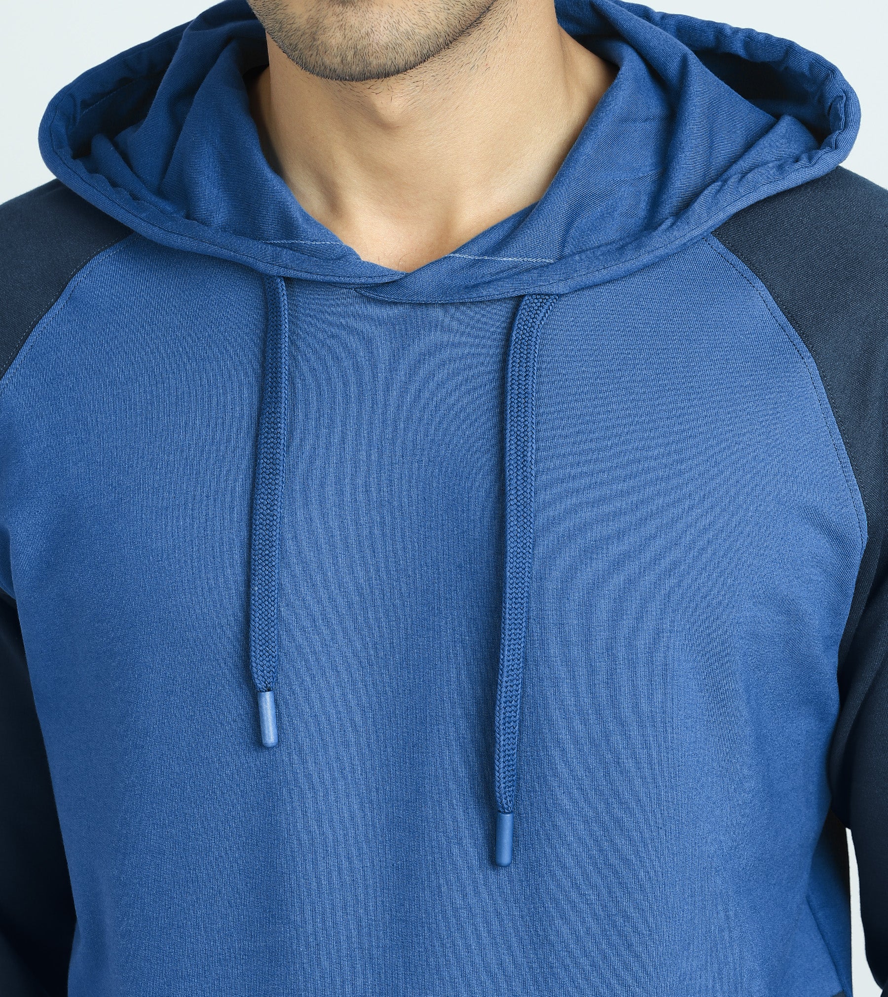 Quest French Terry Cotton Hoodie And Joggers Co-ord Set Atlas Blue - Image 5