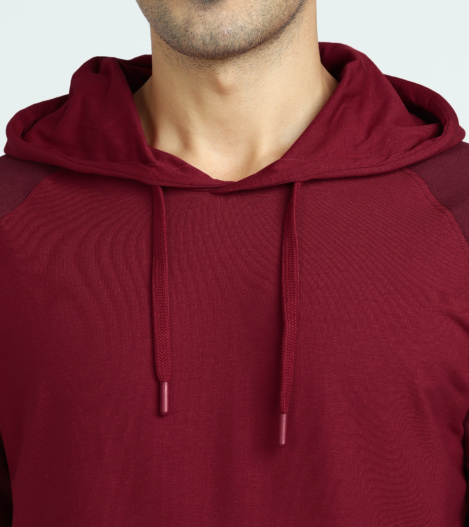 Quest French Terry Cotton Hoodie And Joggers Co-ord Set Scarlet Red - Image 5