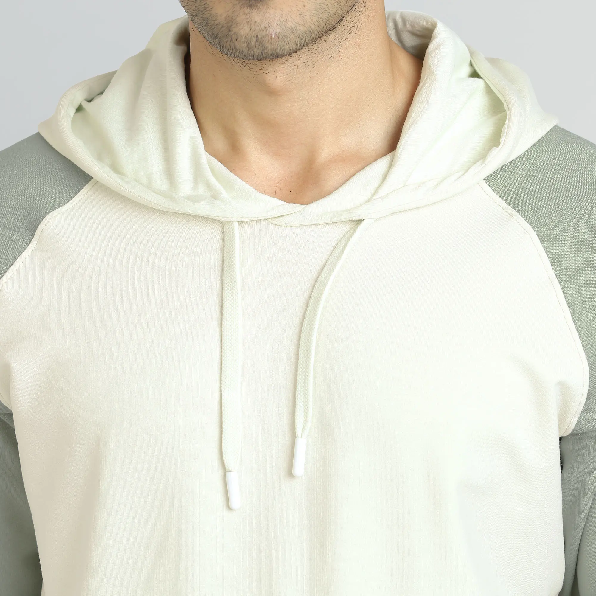 Quest French Terry Cotton Hoodies Butter White - Image 6