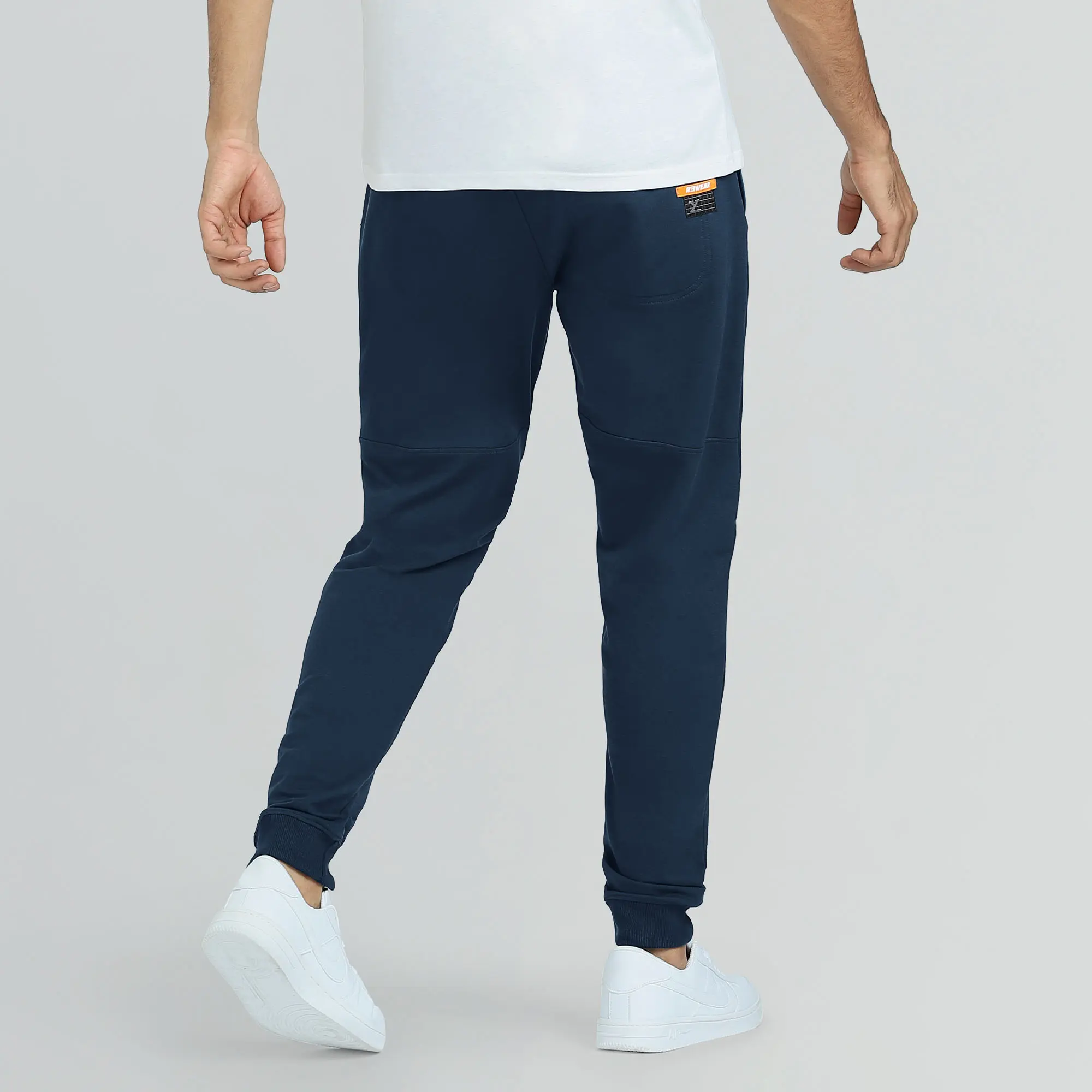 Quest French Terry Cotton-Blend Joggers Atlas Blue - Image 5