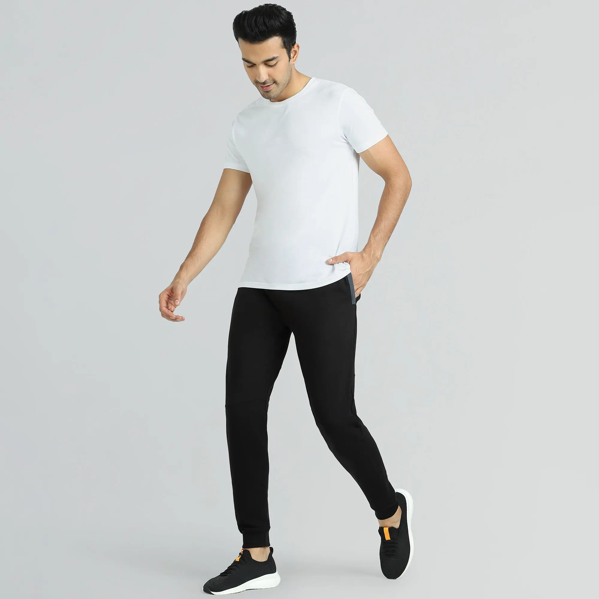 Quest French Terry Cotton-Blend Joggers Phantom Grey - Image 3