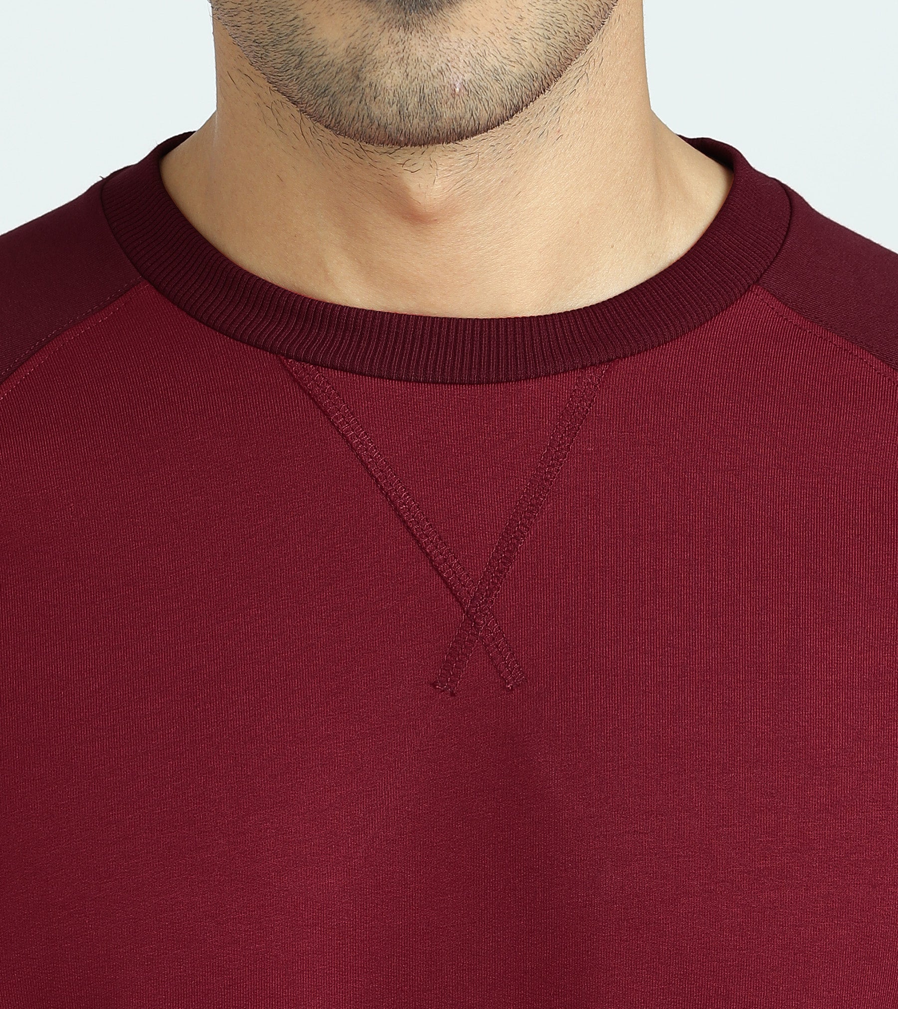 Quest French Terry Cotto-Blend Sweatshirt And Joggers Co-ord Set Scarlet Red - Image 5