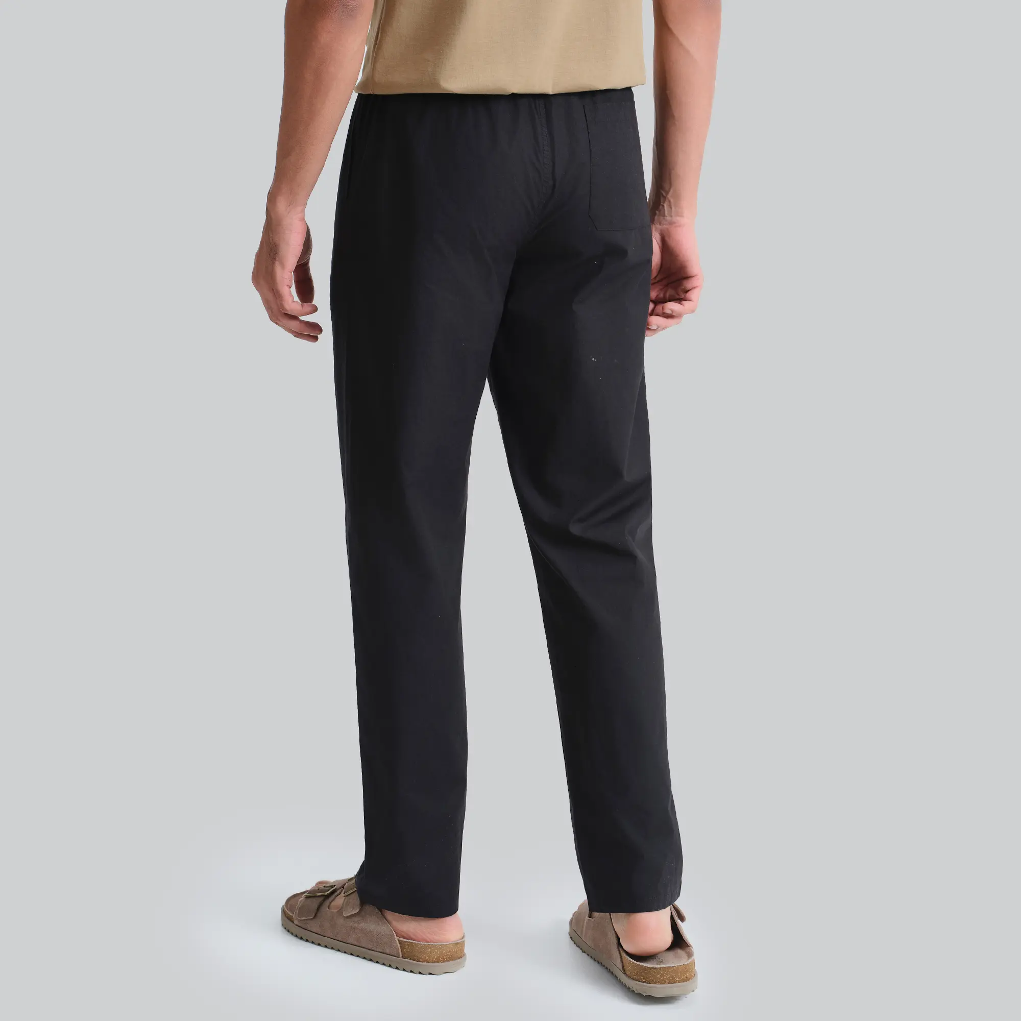 Zen Cotton Easy Pants Pitch Black - Image 4
